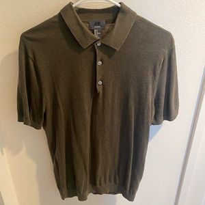 Olive Green Silk Blend H&M Polo